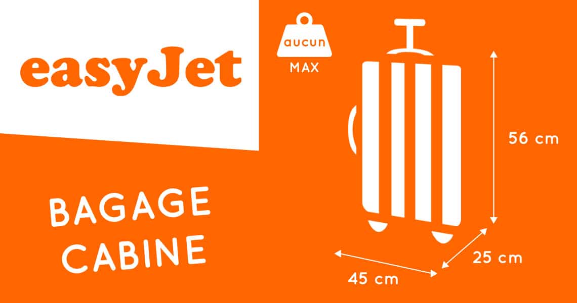 EasyJet: Transport de bagage cabine/soute